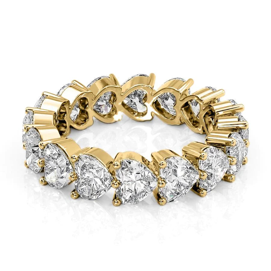 5.5ct Sabira Heart Cut Moissanite Ring - Gold