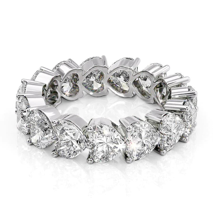 7ct Iracema Heart Cut Moissanite Ring - Silver