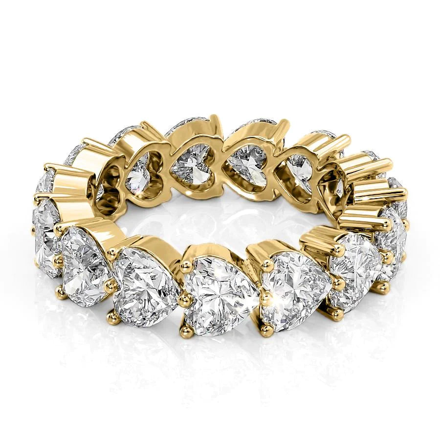 7ct Iracema Heart Cut Moissanite Ring - Gold