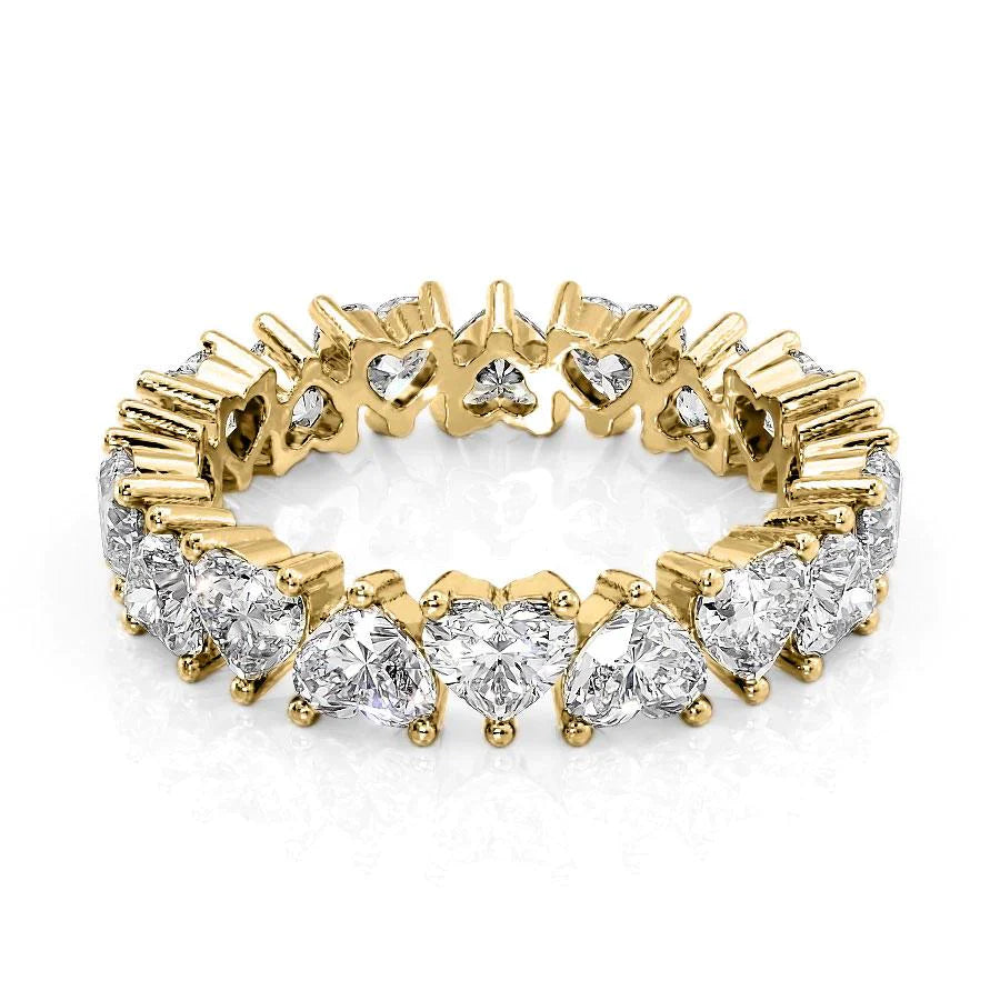 4ct Amada Heart Cut Moissanite Ring - Gold