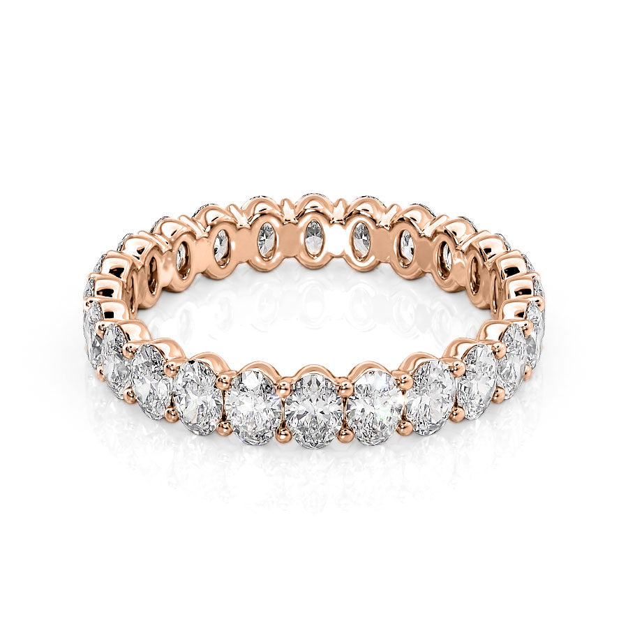 2ct Arlia Oval Cut Moissanite Ring - Rose Gold