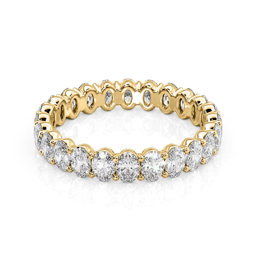 2ct Arlia Oval Cut Moissanite Ring - Gold