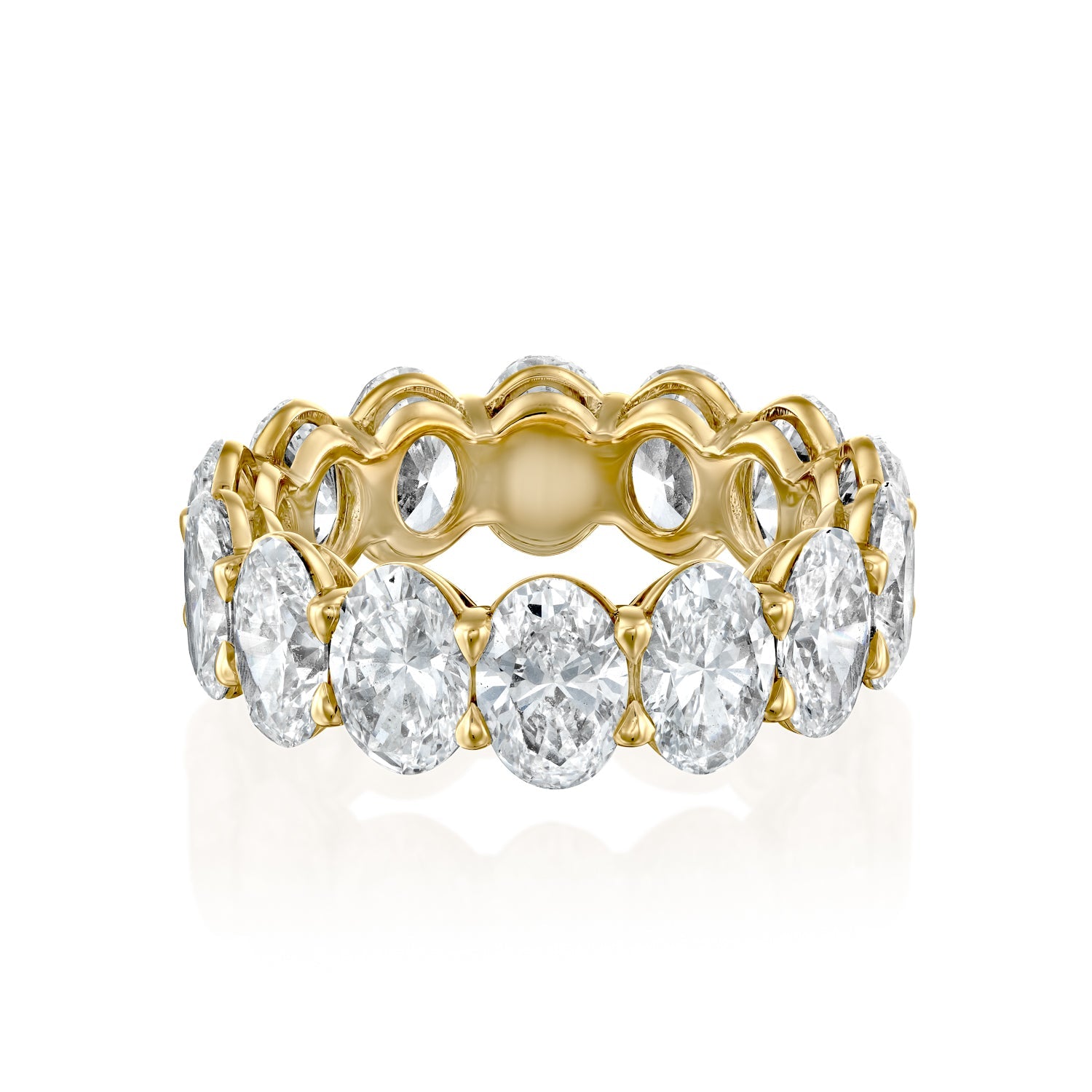 3ct Kemala Oval Cut Moissanite Ring - Gold