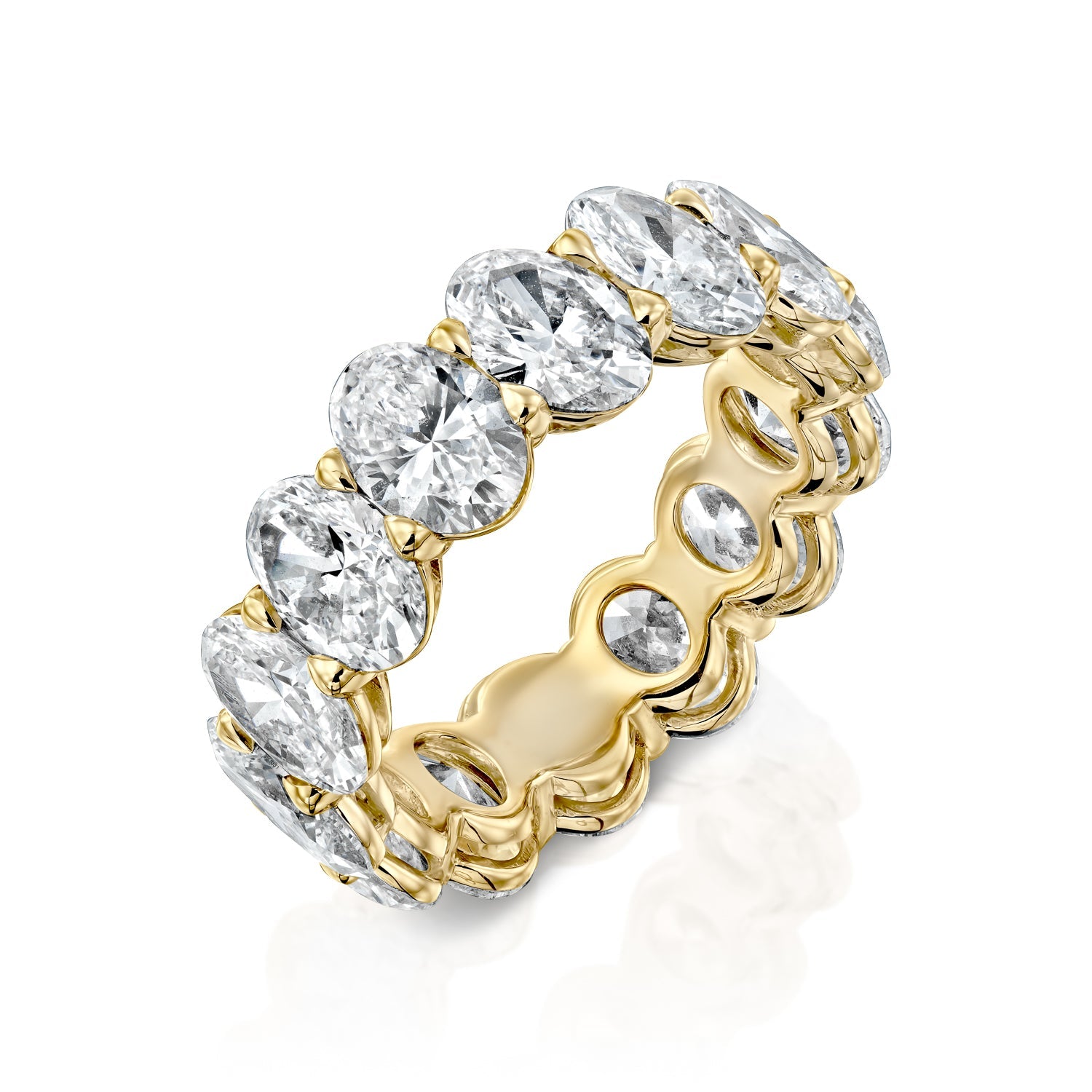 3ct Kemala Oval Cut Moissanite Ring - Gold