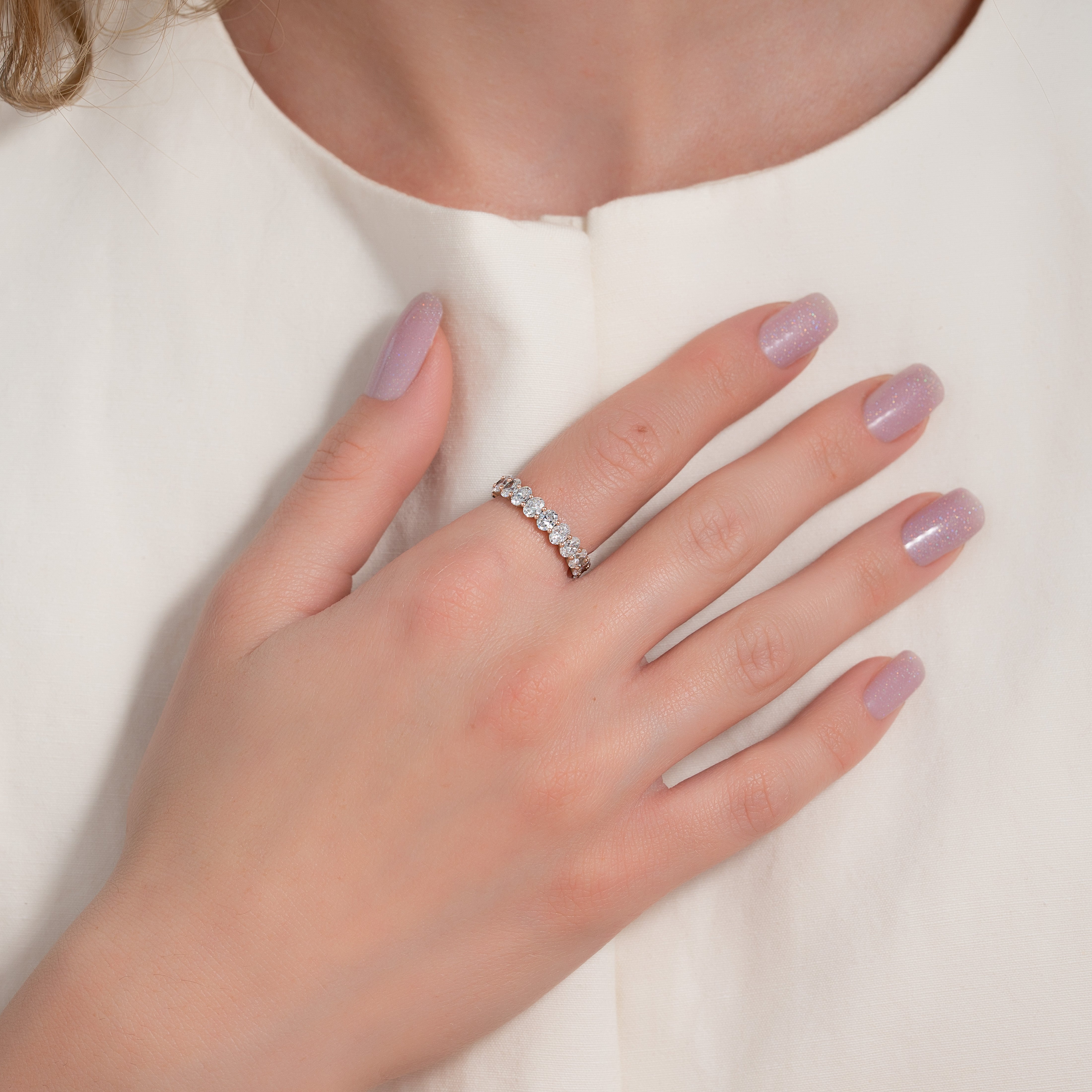 3ct Kemala Oval Cut Moissanite Ring - Rose Gold