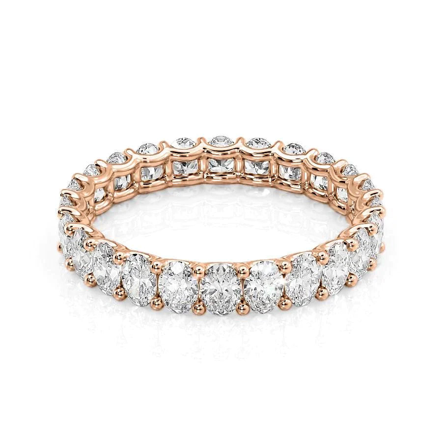 2.5ct Ingrid Oval Cut Moissanite Ring - Rose Gold
