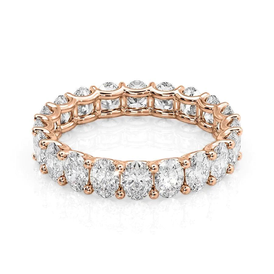 3ct Yavara Oval Cut Moissanite Ring - Rose Gold