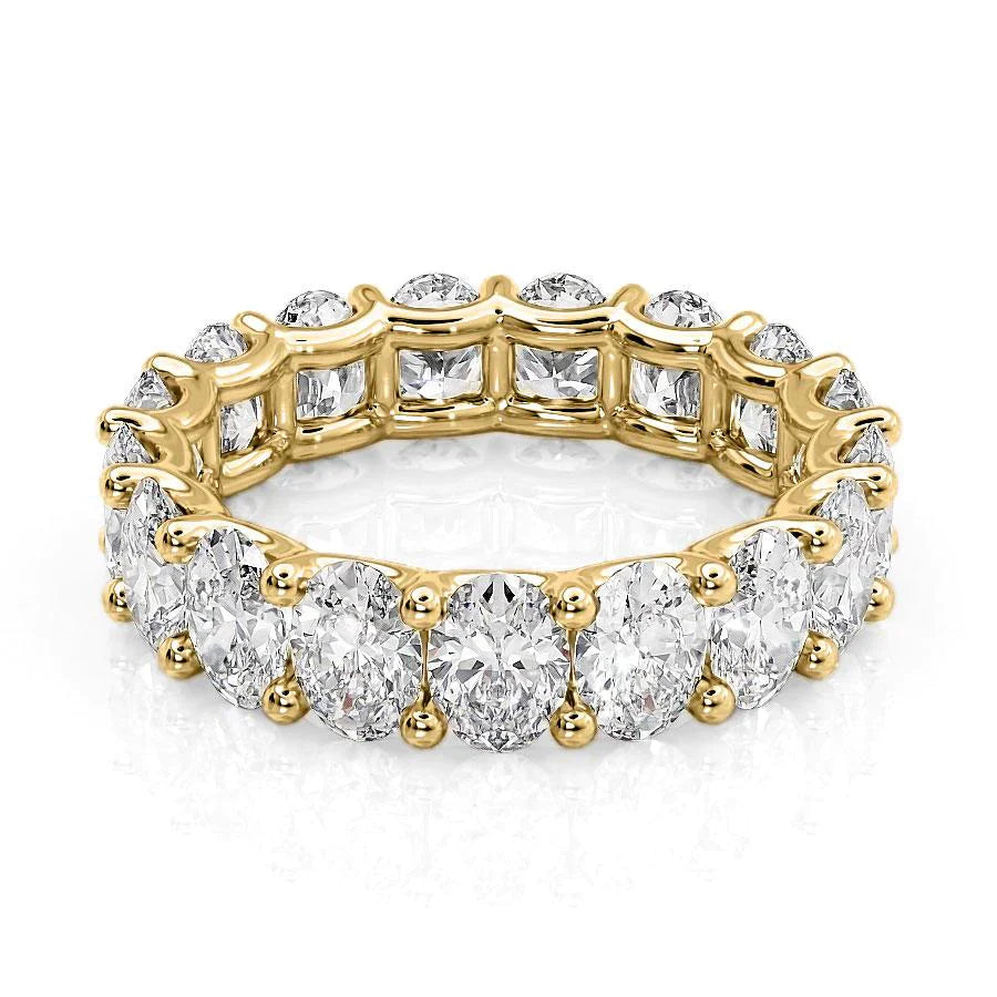 5.5ct Laurela Oval Cut Moissanite Ring - Gold