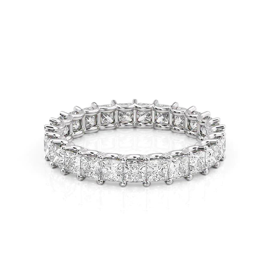 2.5ct Odile Princess Cut Moissanite Ring - Silver