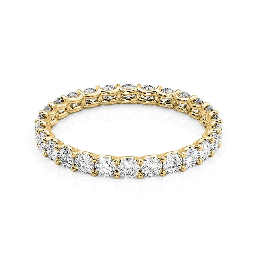 1.2ct Luna Round Cut Moissanite Ring - Gold