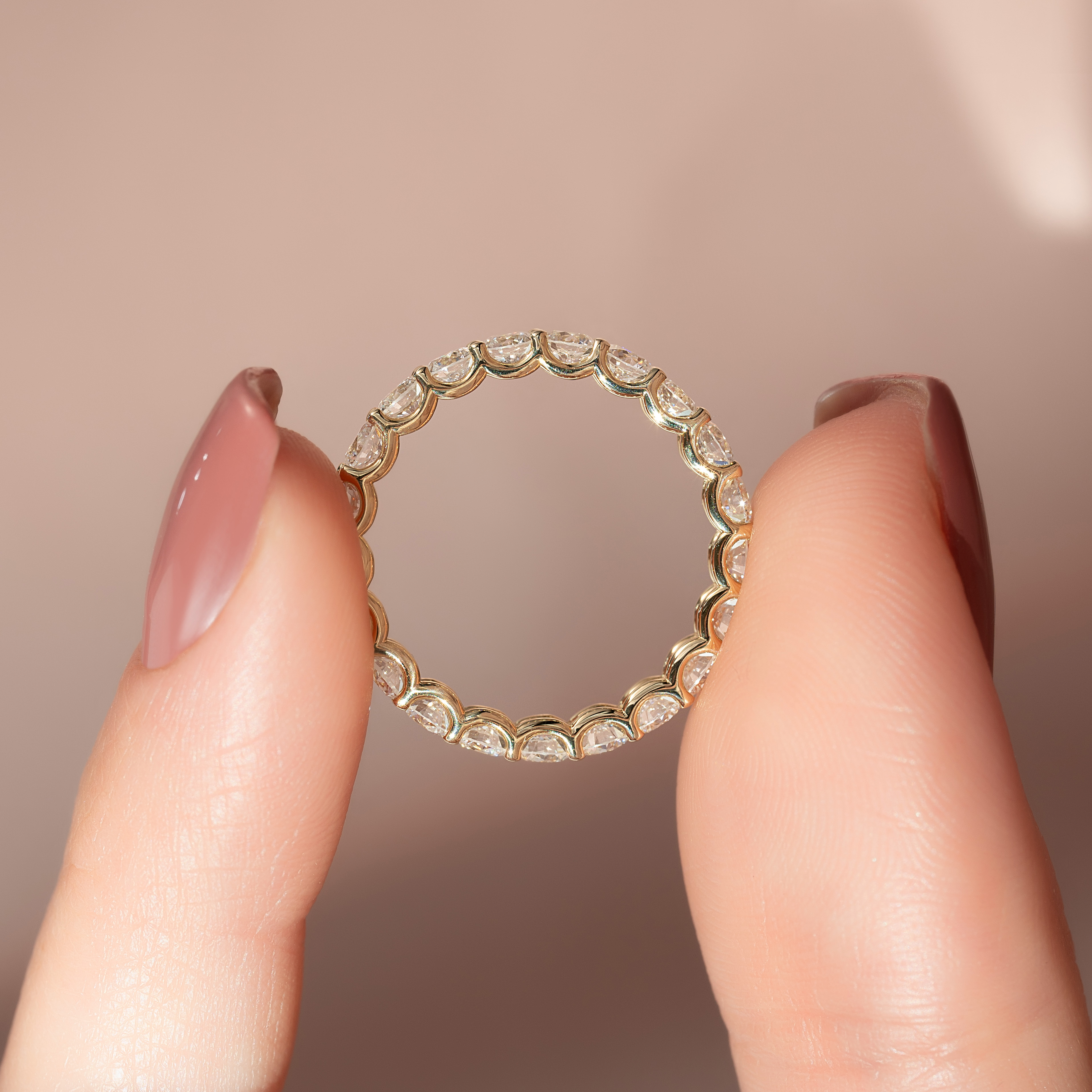 2ct Zarena Round Cut Moissanite Ring - Gold