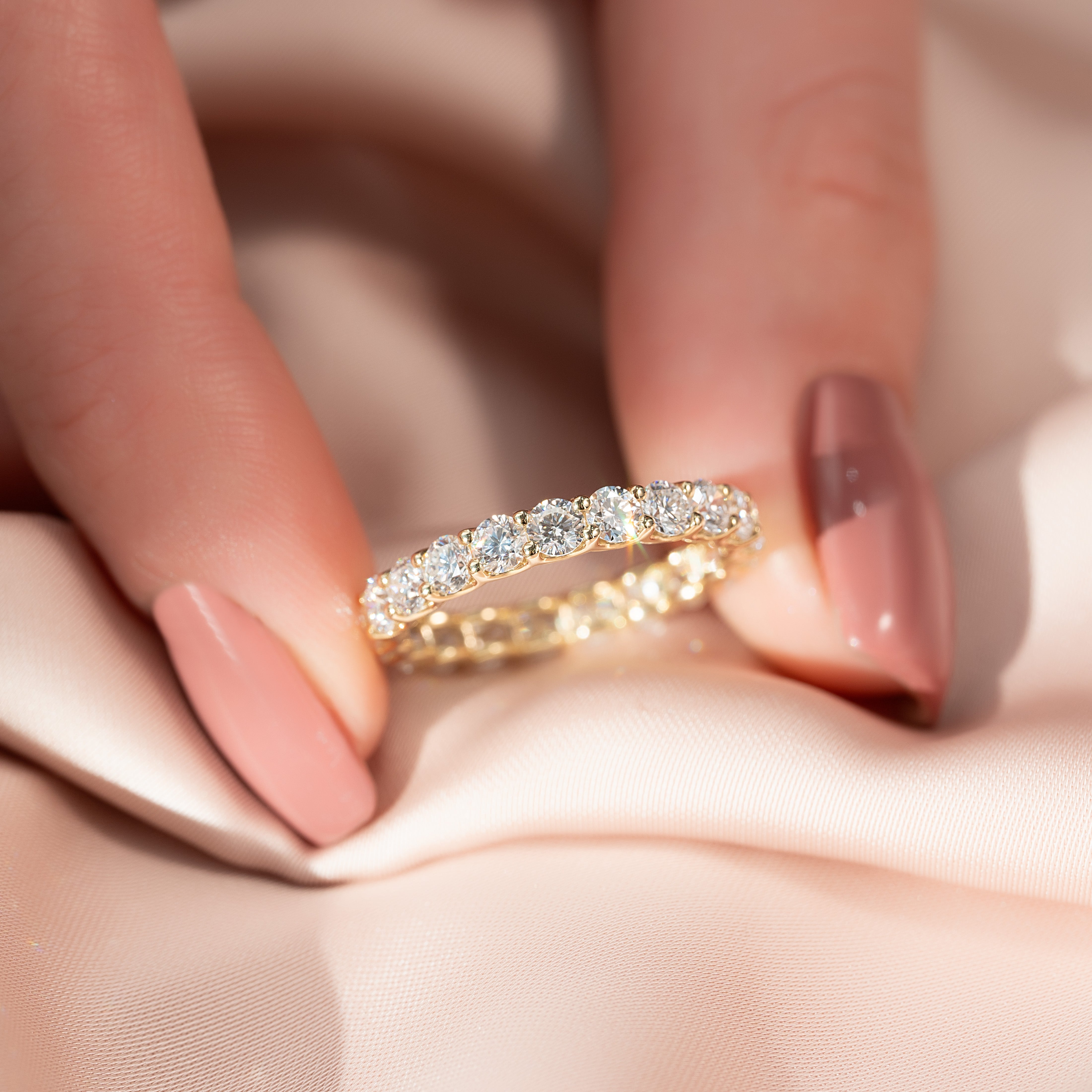2ct Zarena Round Cut Moissanite Ring - Gold