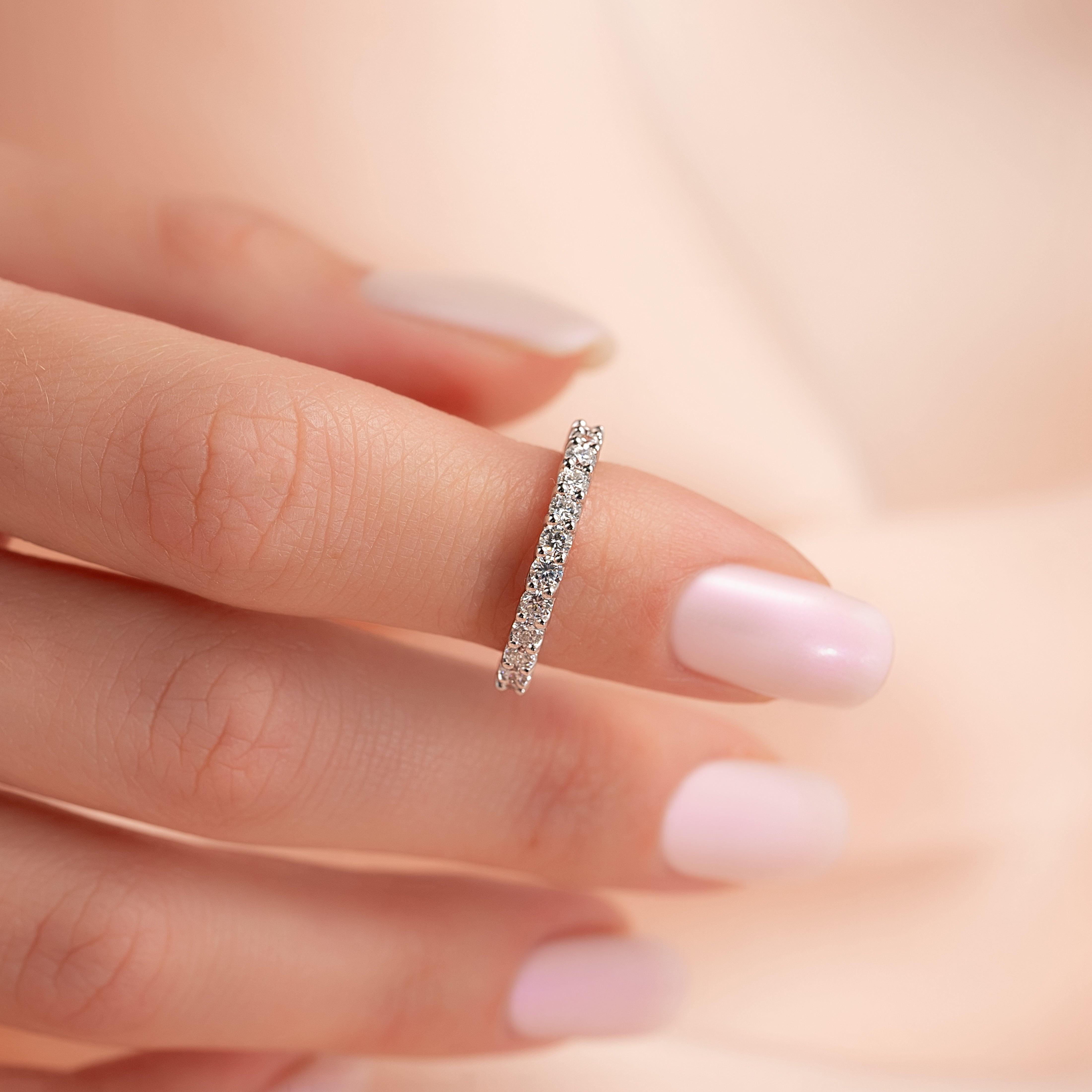 1.5ct Katia Round Cut Moissanite Ring - Silver