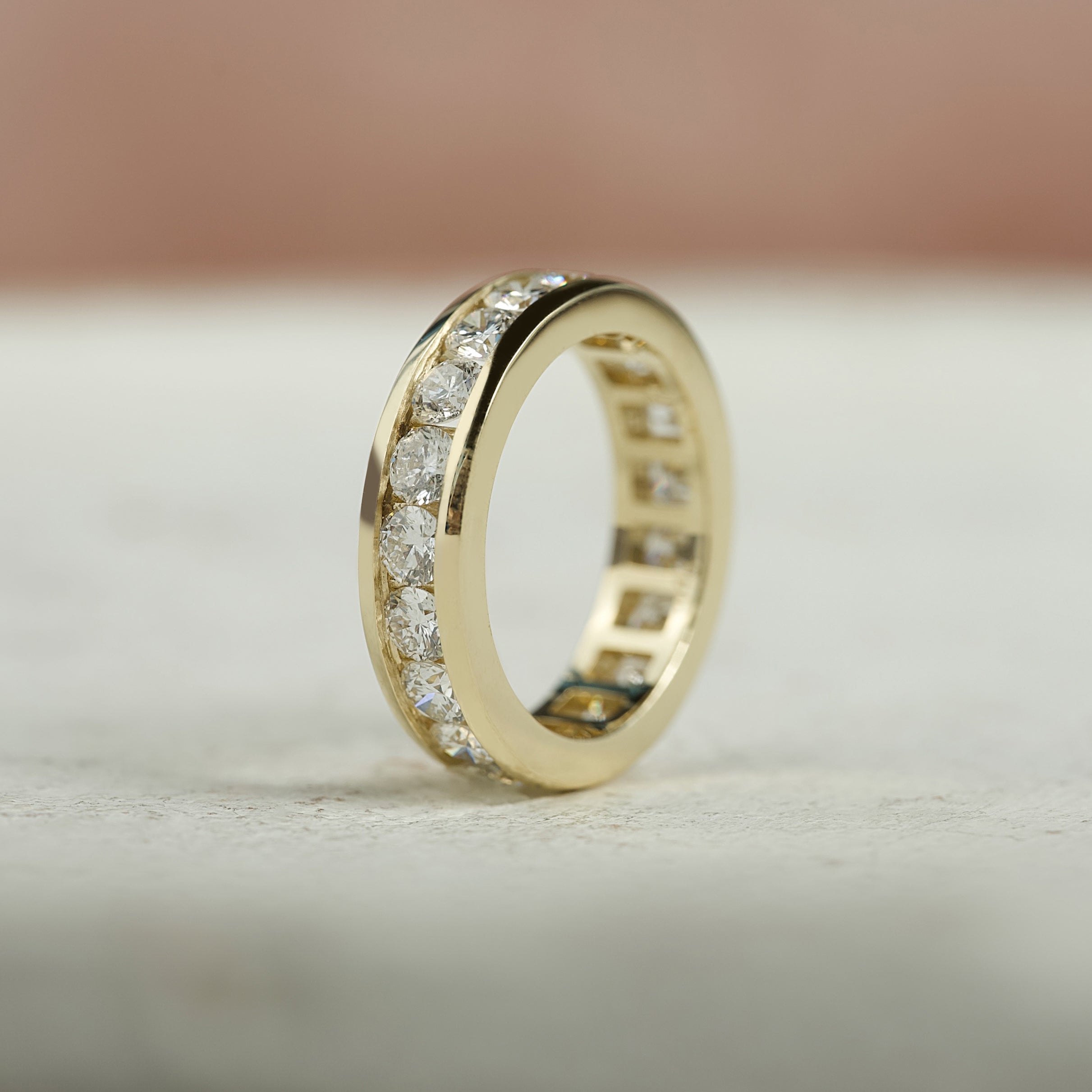 2ct Yolara Round Cut Moissanite Ring - Gold