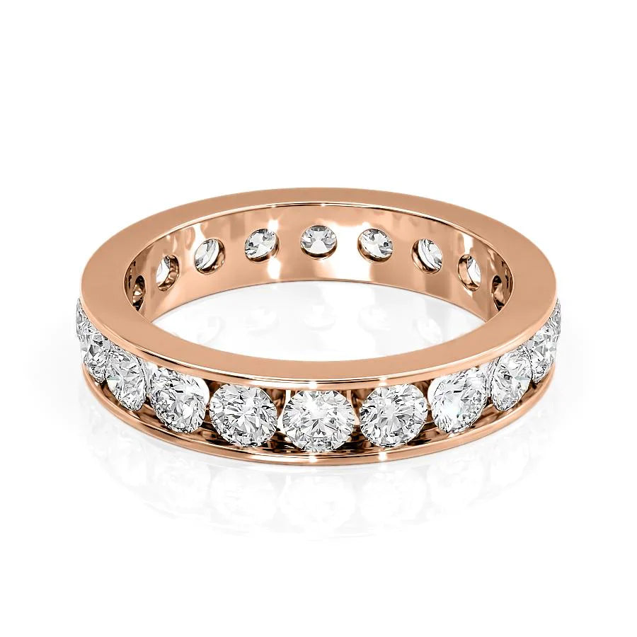 2ct Yolara Round Cut Moissanite Ring - Rose Gold