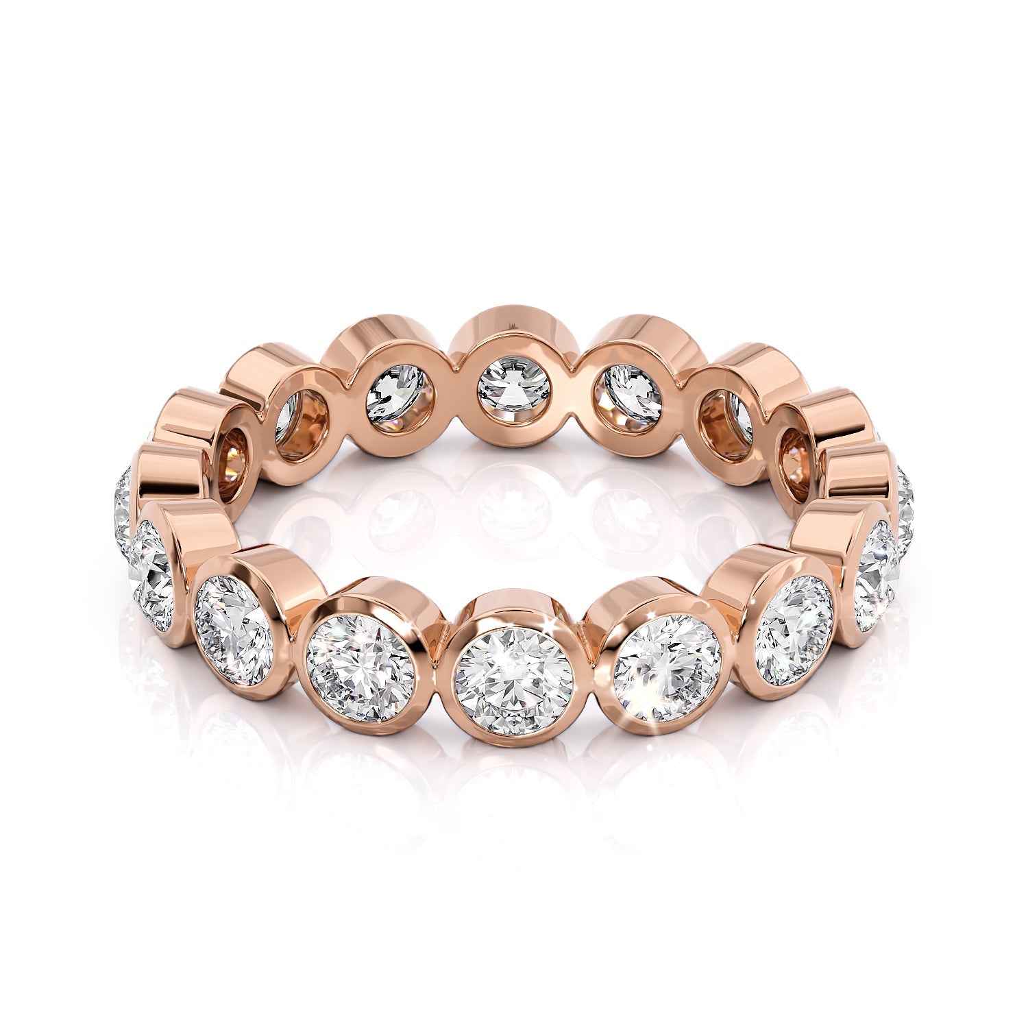 1.5ct Viridiana Round Cut Moissanite Ring - Rose Gold