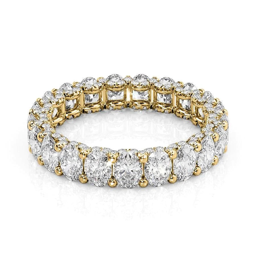 3.3ct Arisha Oval Cut Moissanite Ring - Gold