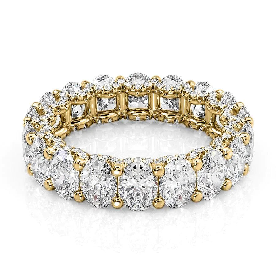 5.8ct Olinda Oval Cut Moissanite Ring - Gold