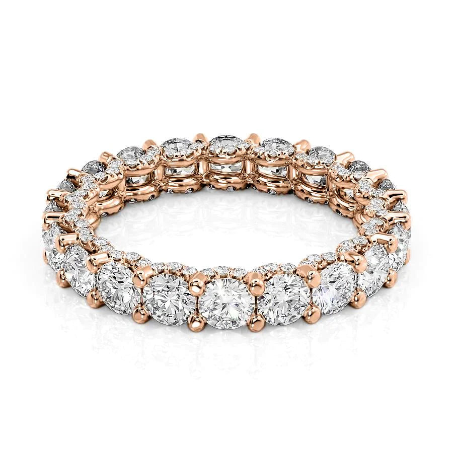 2.8ct Imelda Round Cut Moissanite Ring - Rose Gold
