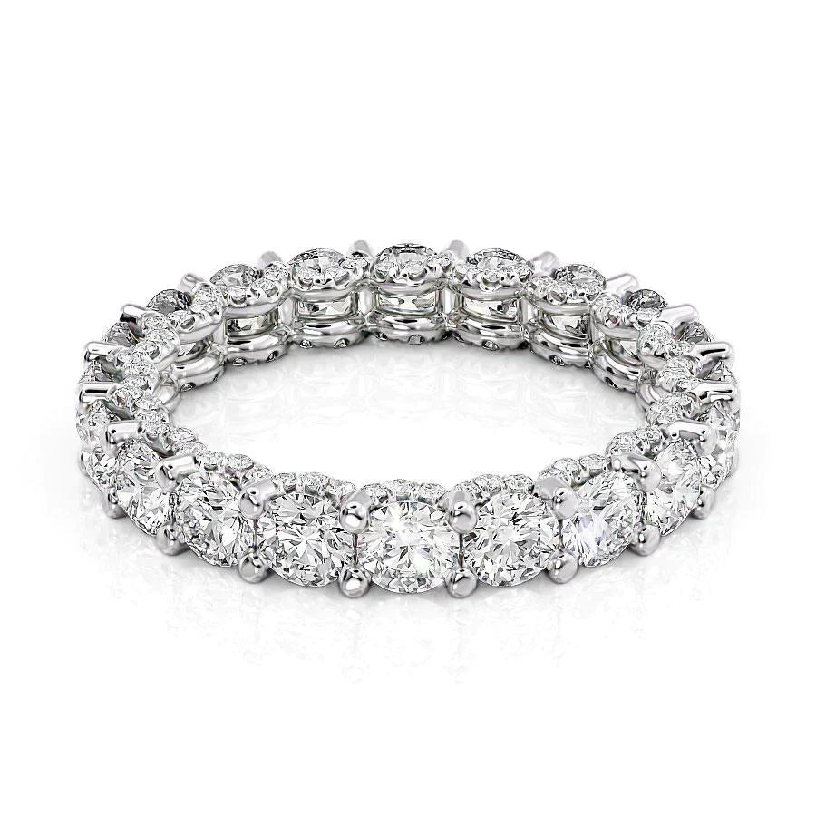 2.8ct Imelda Round Cut Moissanite Ring - Silver