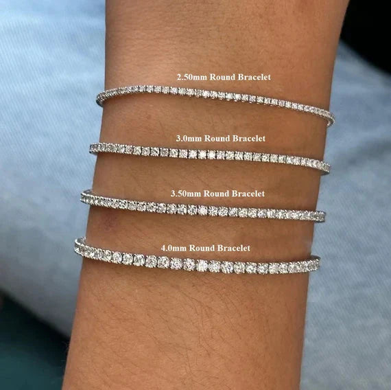 3.5mm Classic Tennis Bracelet For Women La Stella Jewels