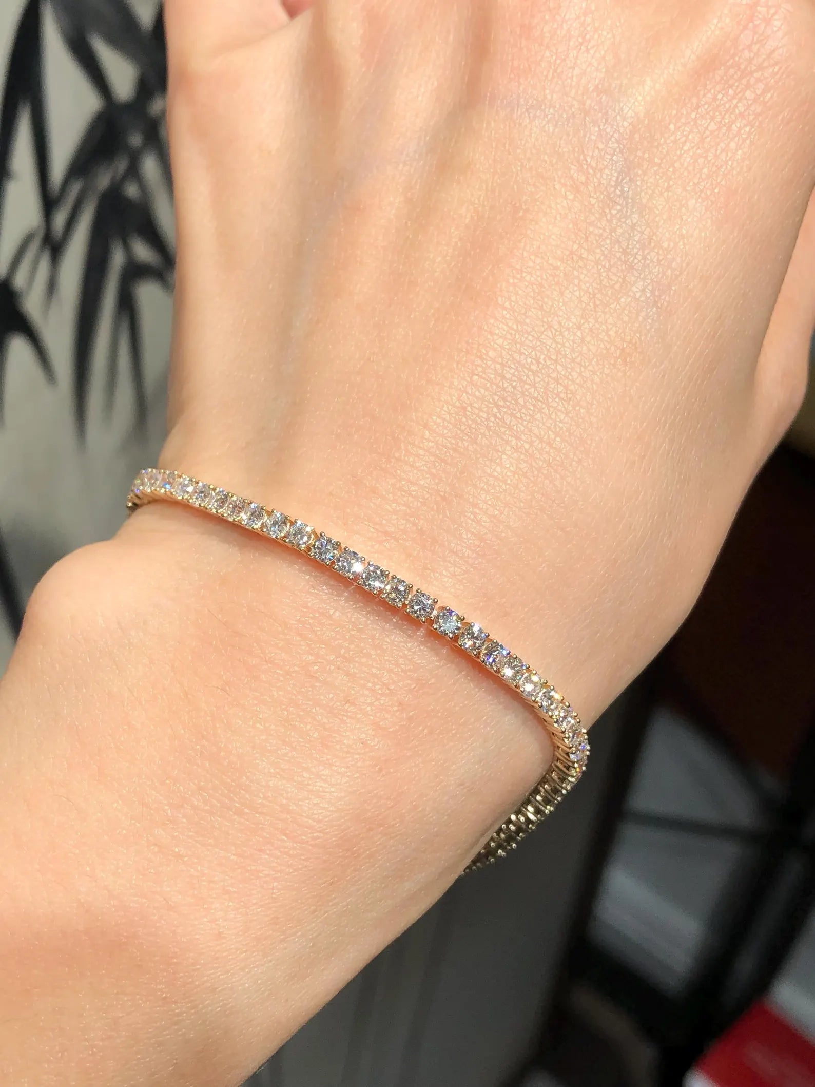 3mm Moissanite Tennis Bracelet For Women