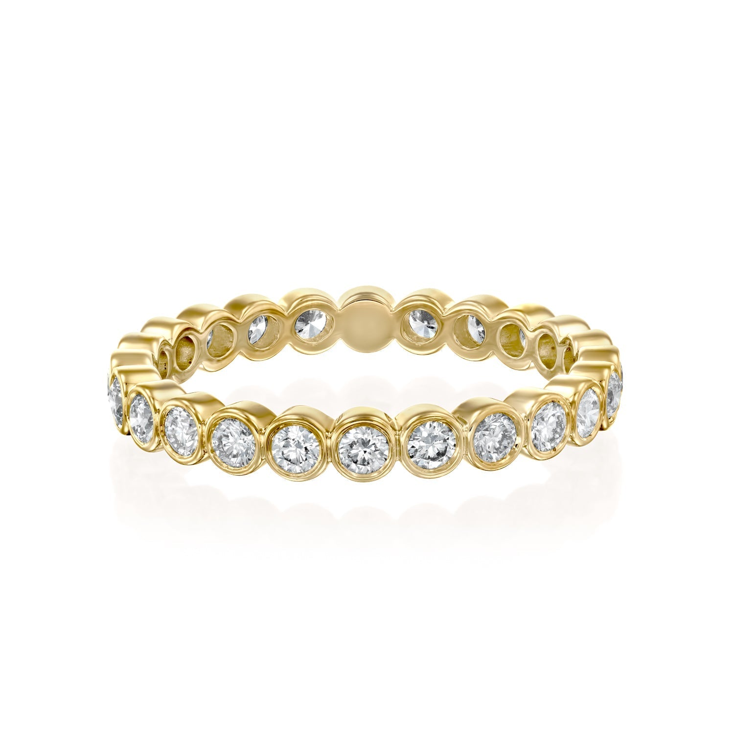 0.5ct Vestara Round Cut Moissanite Ring - Gold