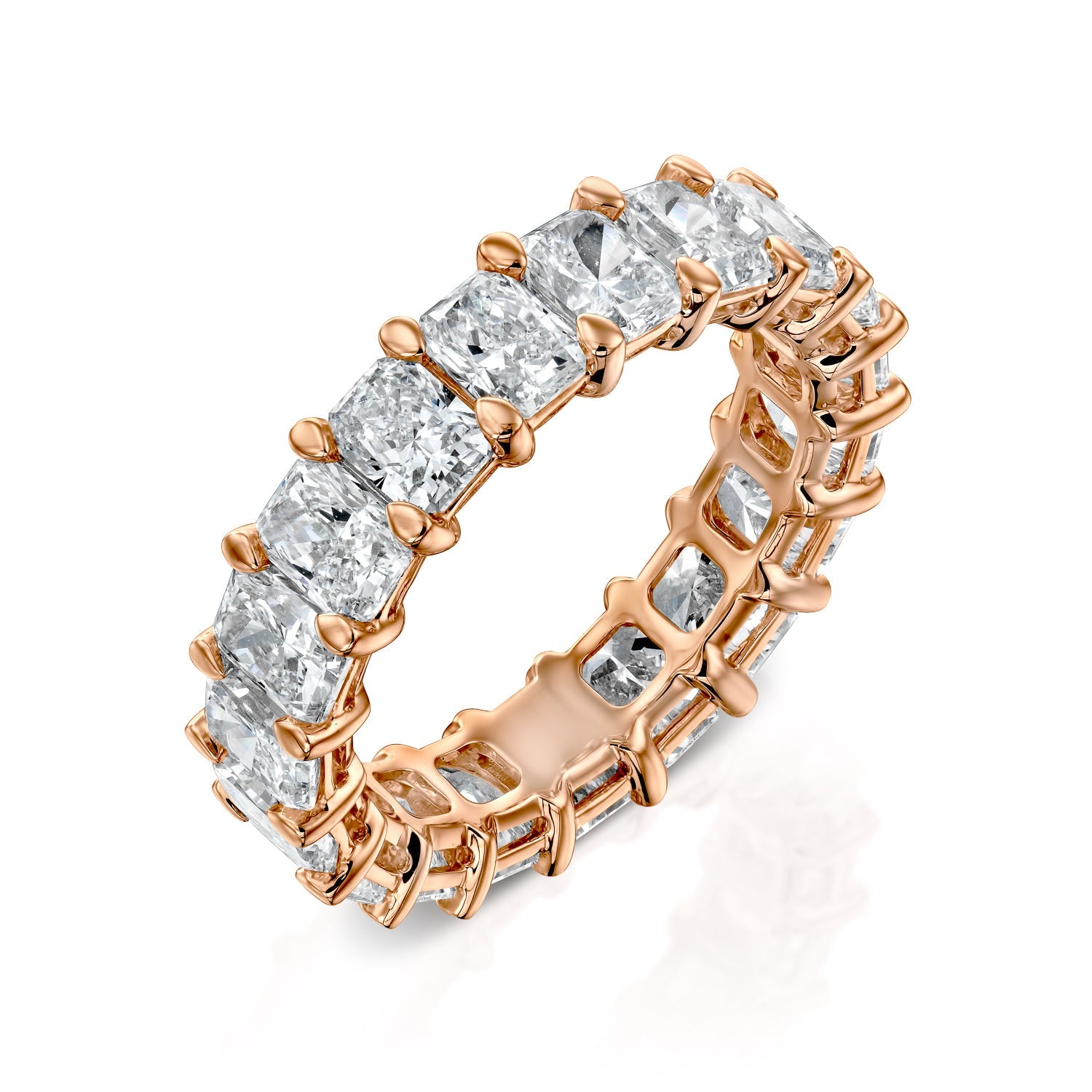 4.5ct Isidora Round Cut Moissanite Ring - Rose Gold