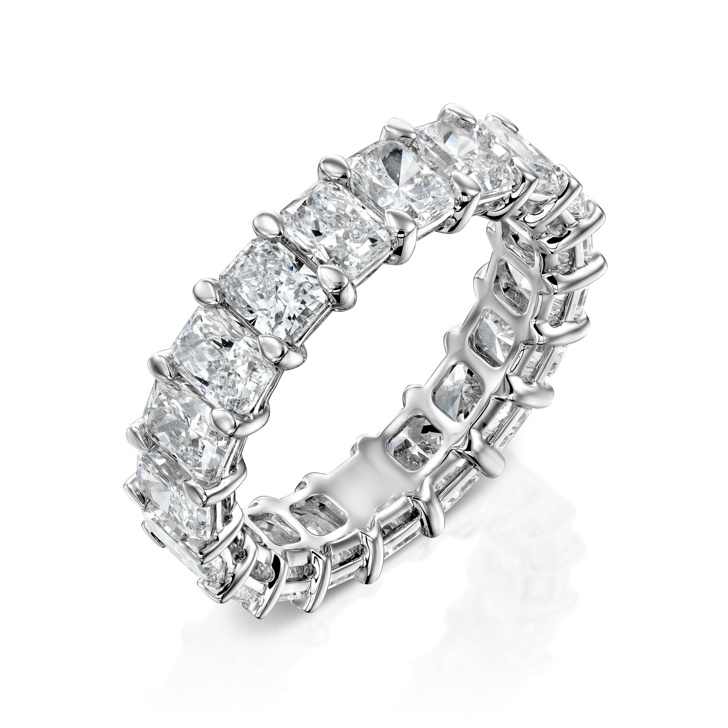 4.5ct Isidora Round Cut Moissanite Ring - Silver