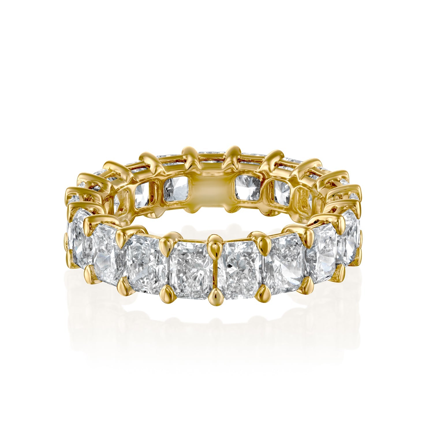 4.5ct Isidora Round Cut Moissanite Ring - Gold