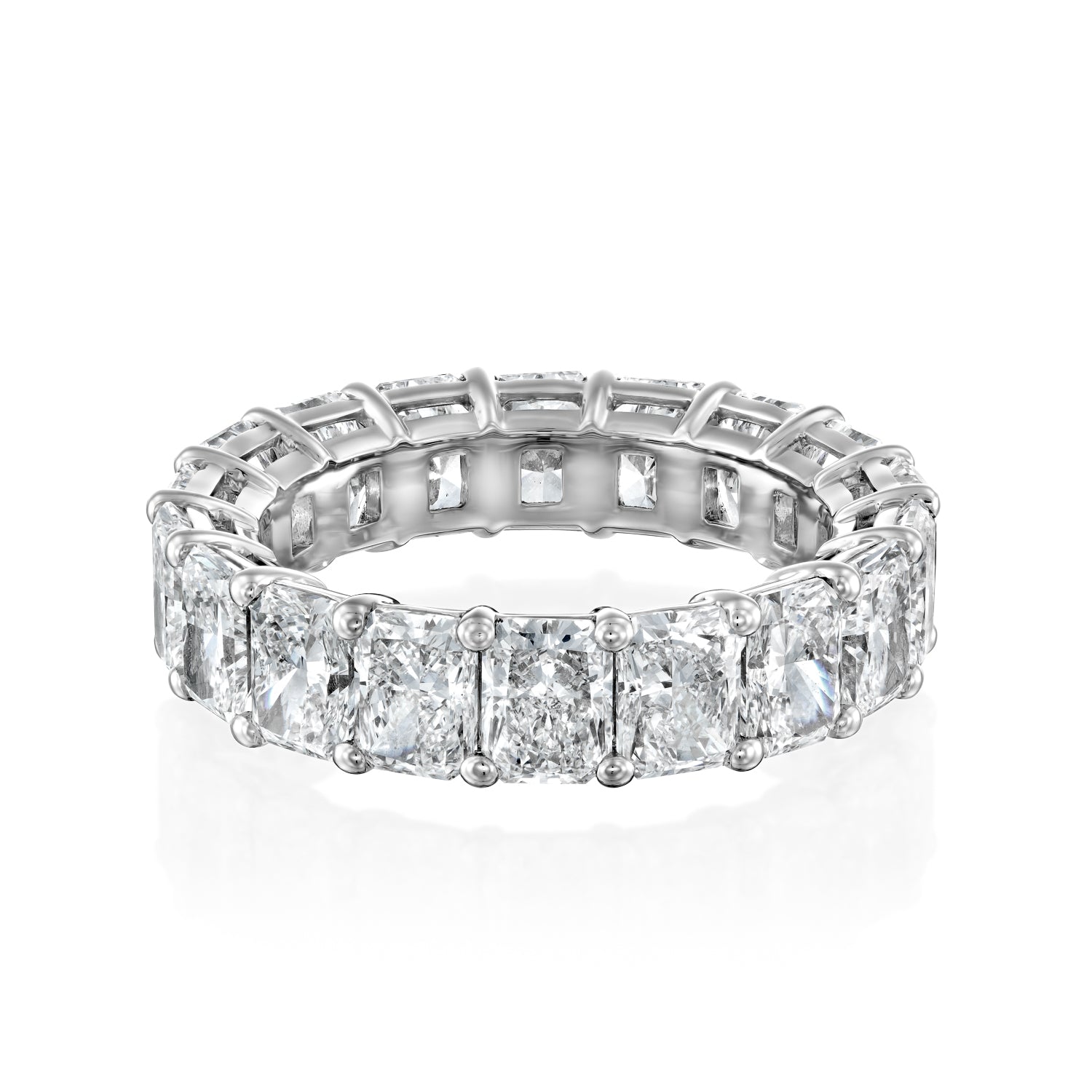 7ct Ophelia Round Cut Moissanite Ring - Silver