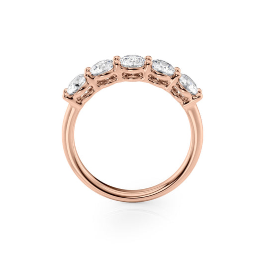 1.5ct Solinda Round Cut Moissanite Ring - Rose Gold