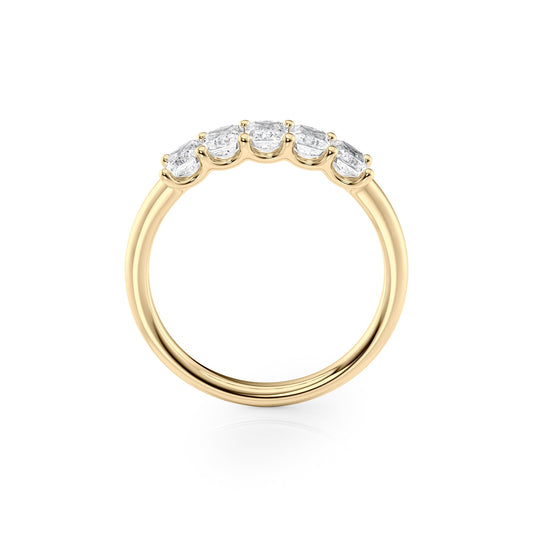 1ct Laurel Radiant Cut Moissanite Ring - Gold
