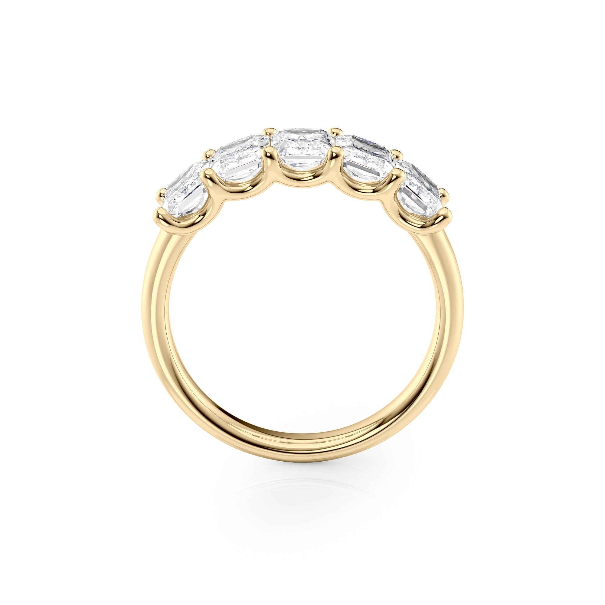 2ct Artemia Radiant Cut Moissanite Ring - Gold
