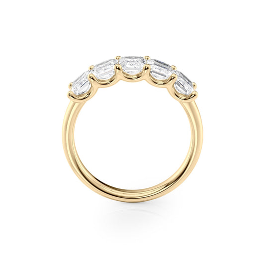 2ct Artemia Radiant Cut Moissanite Ring - Gold
