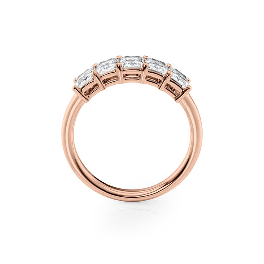 1.5ct Atira Radiant Cut Moissanite Ring - Rose Gold