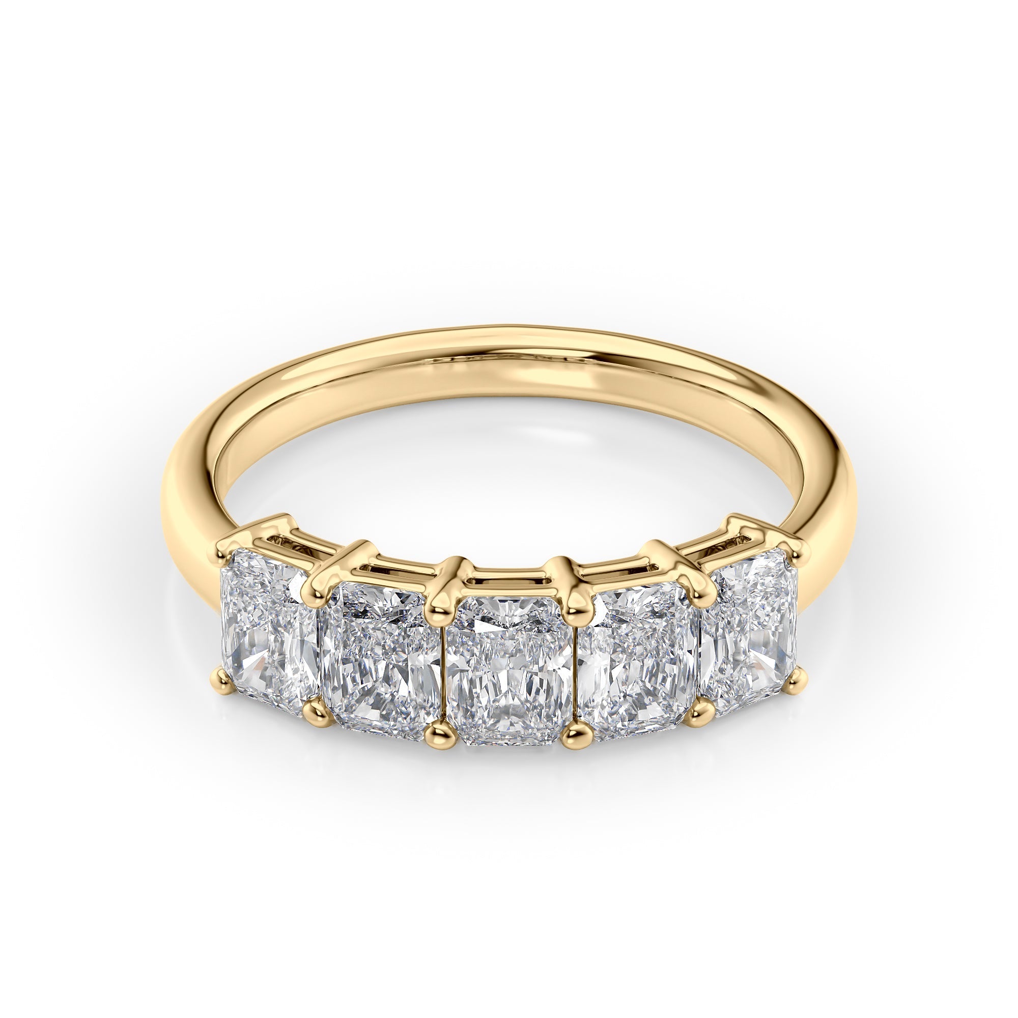 1.5ct Atira Radiant Cut Moissanite Ring - Gold