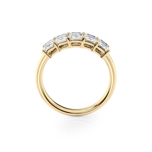 1.5ct Atira Radiant Cut Moissanite Ring - Gold
