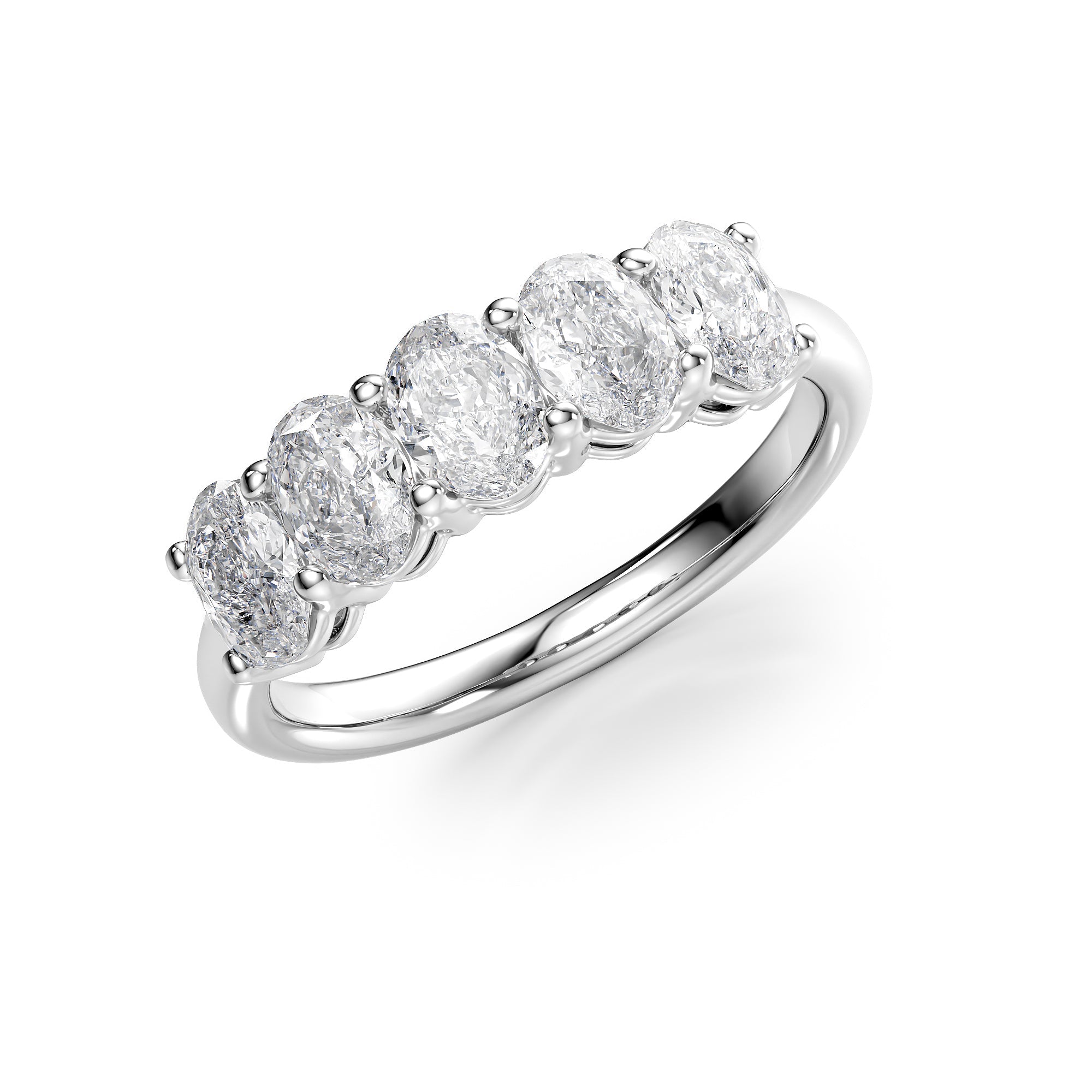 1.5ct Sarala Oval Cut Moissanite Ring - Silver