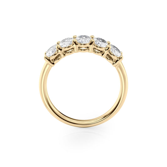 1.5ct Sarala Oval Cut Moissanite Ring - Gold