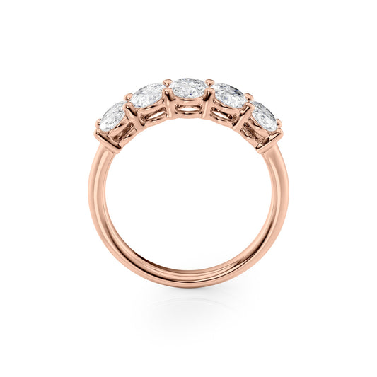 2ct Laurana Oval Cut Moissanite Ring - Rose Gold