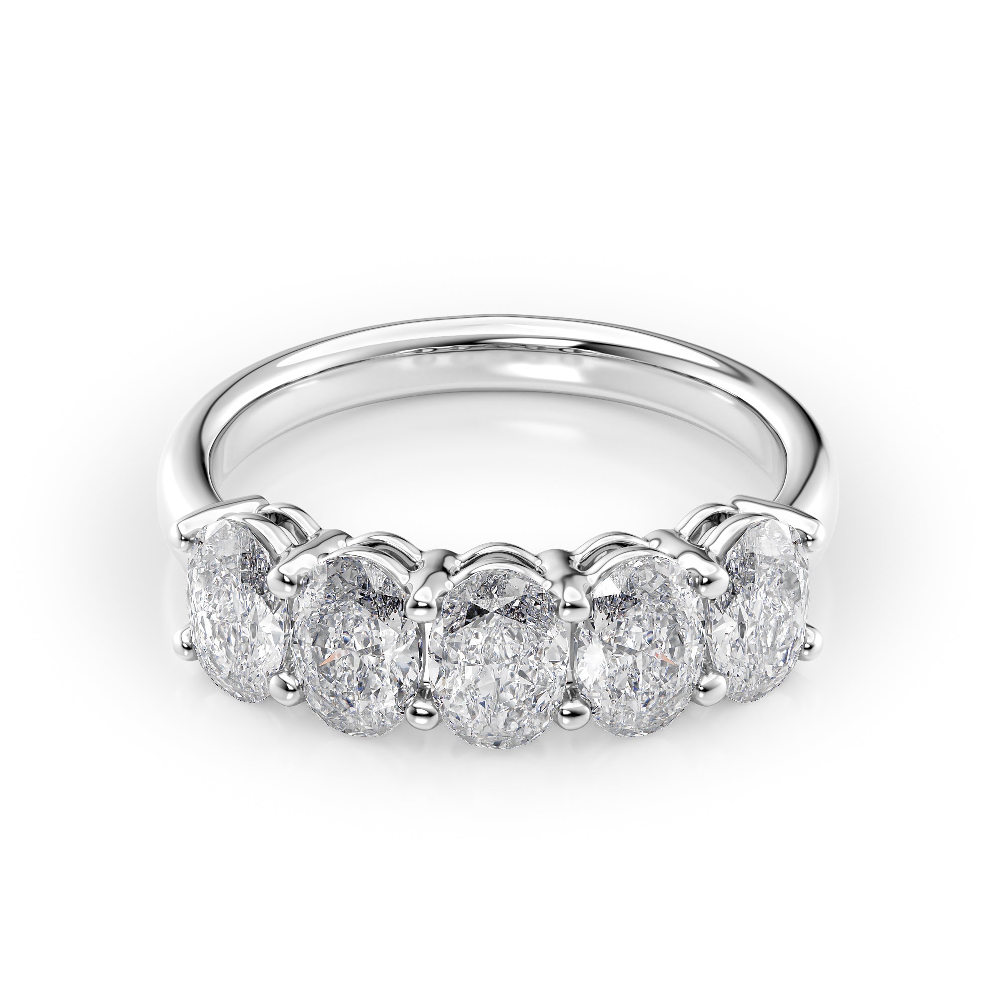 2ct Laurana Oval Cut Moissanite Ring - Silver