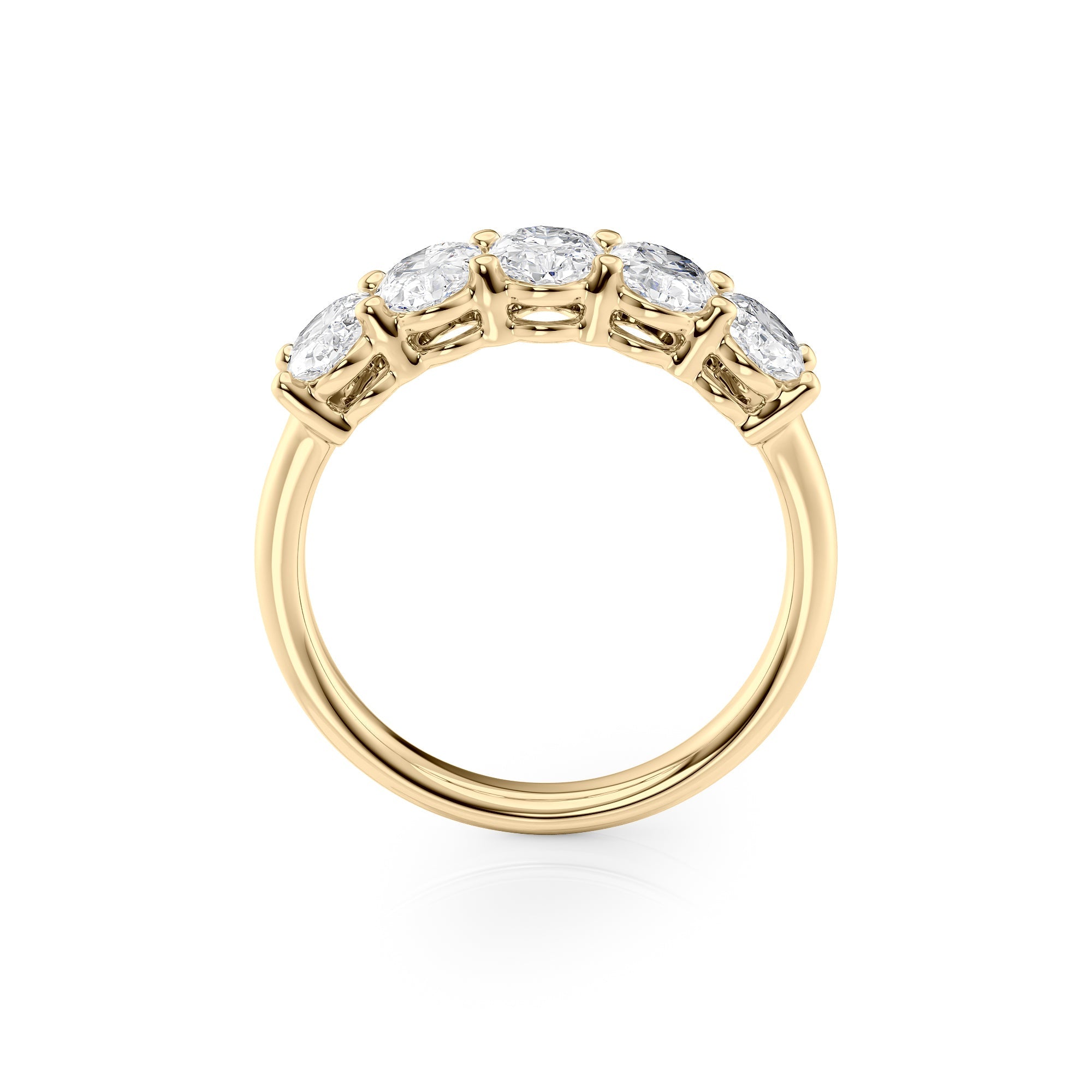 2ct Laurana Oval Cut Moissanite Ring - Gold