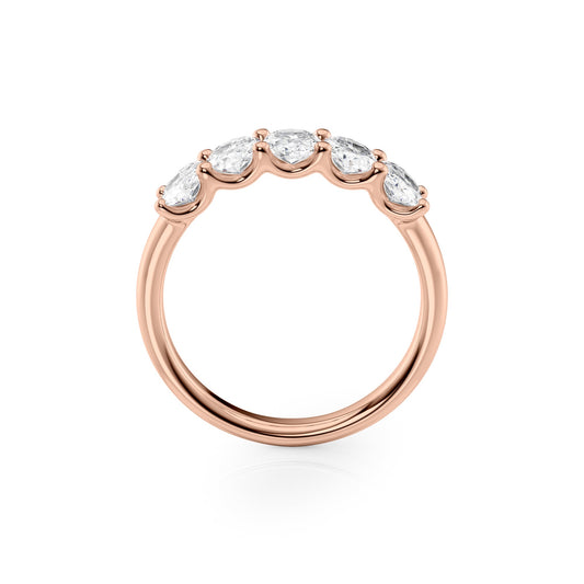 1.5ct Josefina Oval Cut Moissanite Ring - Rose Gold