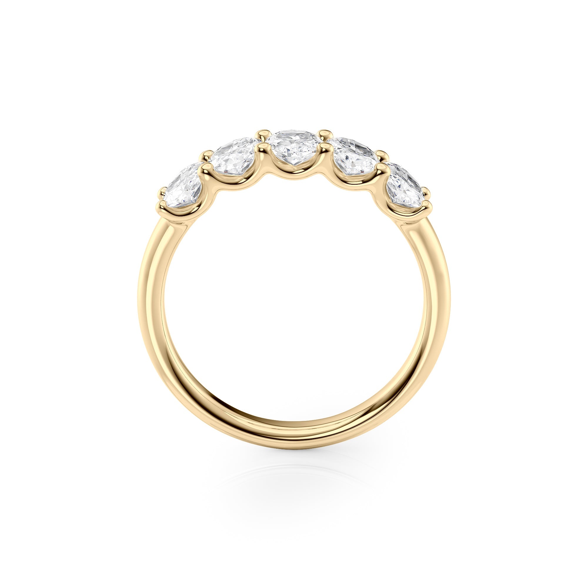1.5ct Josefina Oval Cut Moissanite Ring - Gold