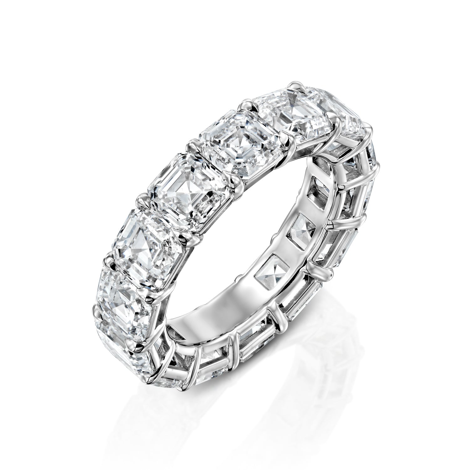 10ct Alesia Round Cut Moissanite Ring - Silver