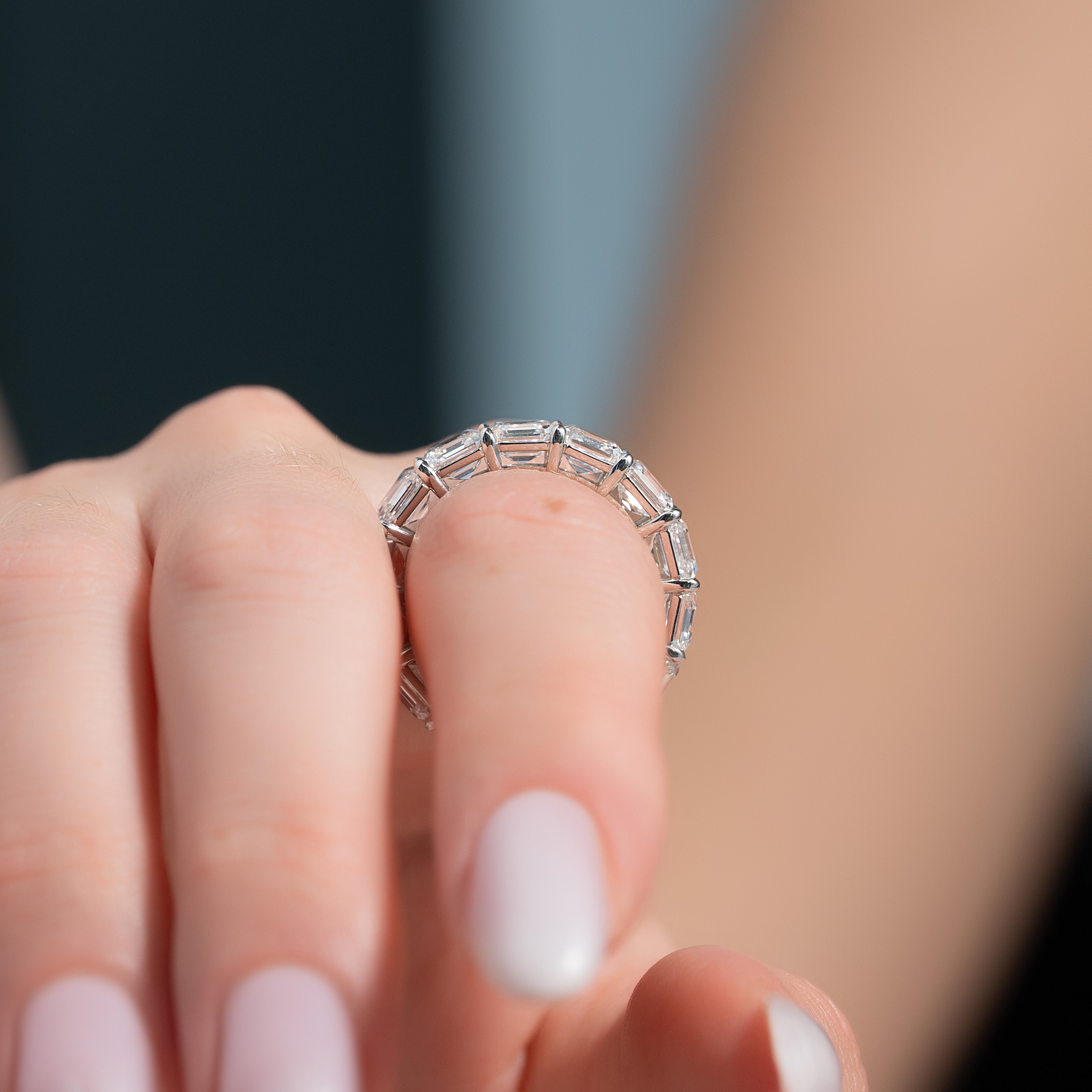 10ct Alesia Round Cut Moissanite Ring - Silver