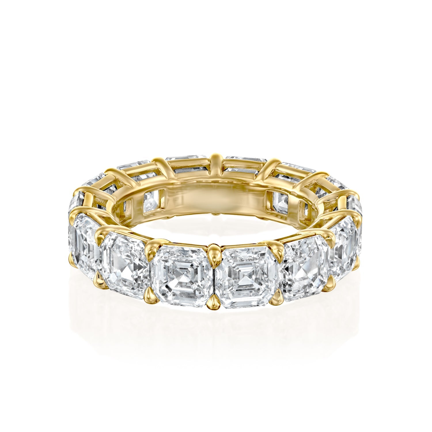 10ct Alesia Round Cut Moissanite Ring - Gold