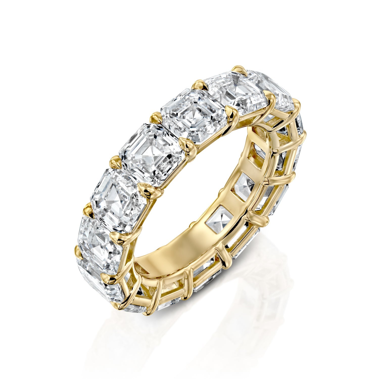 10ct Alesia Round Cut Moissanite Ring - Gold