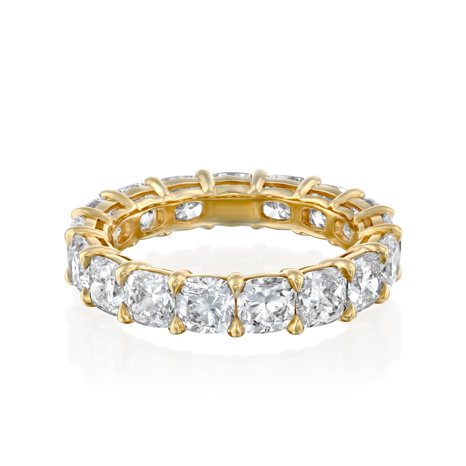 5ct Thereza Round Cut Moissanite Ring - Gold